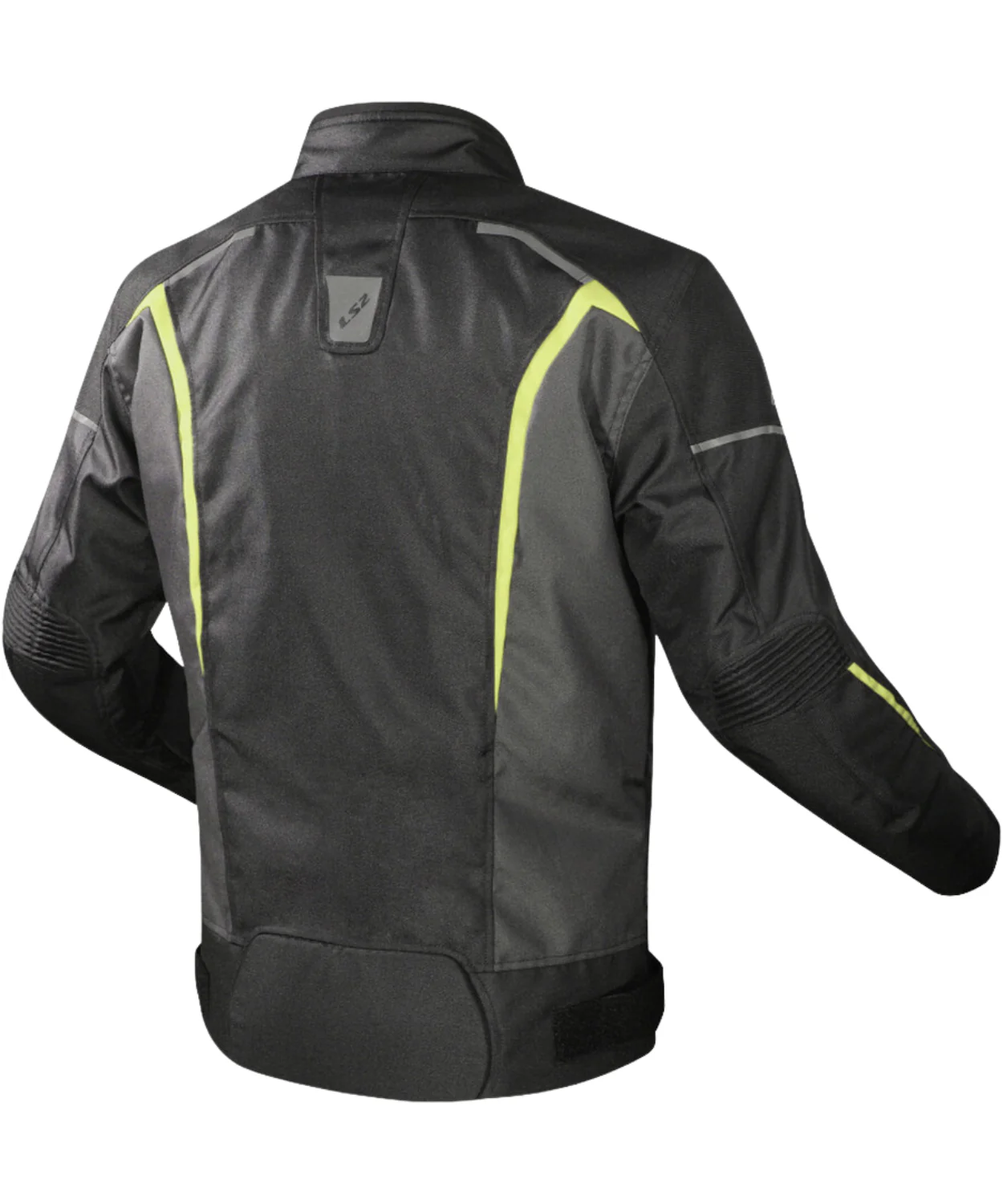 LS2 Sepang Riding Jacket - Black Grey Hi-Viz Yellow - Image 2