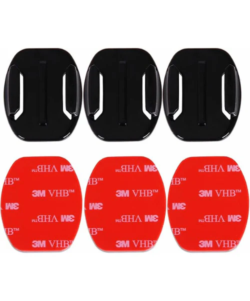 Moto Arch Action Camera 3M Adhesive mounts - 3 curve and 3 flat - Image 4