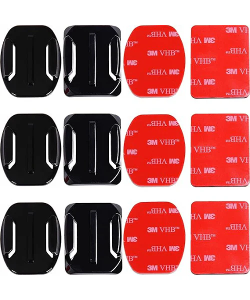 Moto Arch Action Camera 3M Adhesive mounts - 3 curve and 3 flat - Image 5