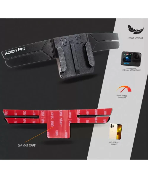 Moto Arch Action Pro Chin Mount with 3M Tape - Image 2