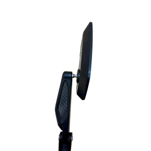 Moto Arch Universal Carbon Fiber CNC Aluminium Alloy Adjustable Rear View Mirror - White Glass - Image 10