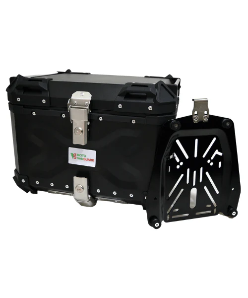 Moto Vanguard Aluminium Top Box 55 Ltr - Black - Image 4