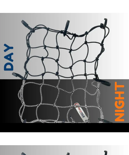 Mototech Reflective Flexi Hook Bungee Net - 15"x12" - Image 3