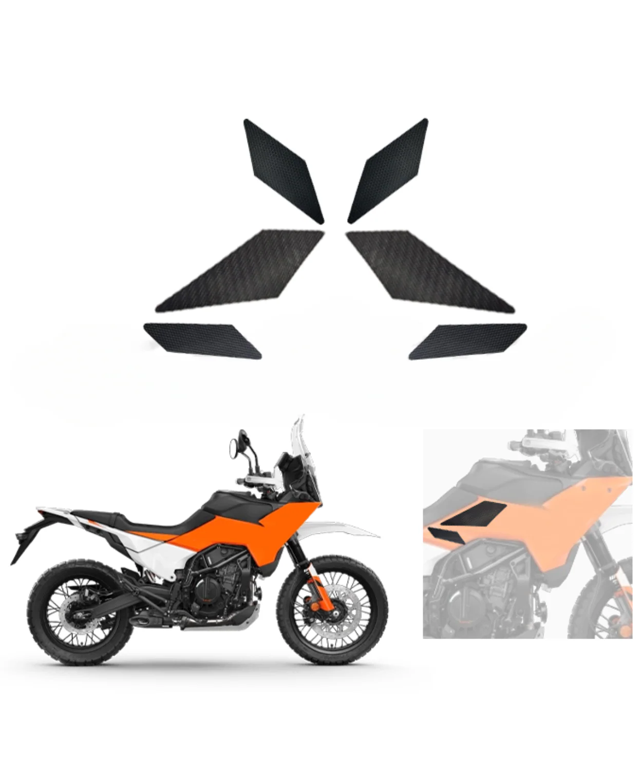 Mototrendz Traction Pads for KTM Adventure 250 / 390 - 2025 - Image 2