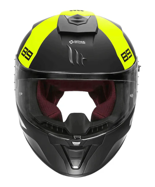 MT Blade 2SV 89 B3 Helmet - Gloss Flourescent Yellow - Image 3