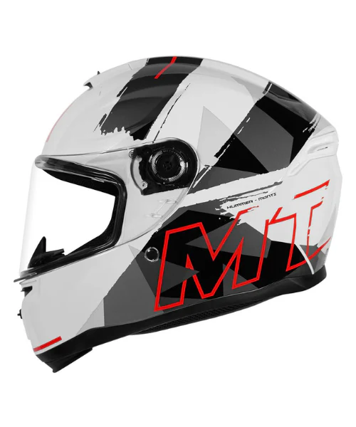 MT Hummer B Monti A5 Helmet - Gloss White