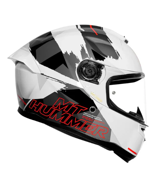 MT Hummer B Monti A5 Helmet - Gloss White - Image 2