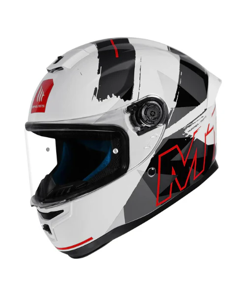 MT Hummer B Monti A5 Helmet - Gloss White - Image 4