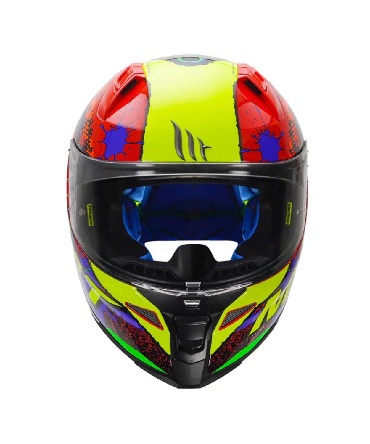 MT Revenge Piston B15 Gloss Helmet - Red - Image 3