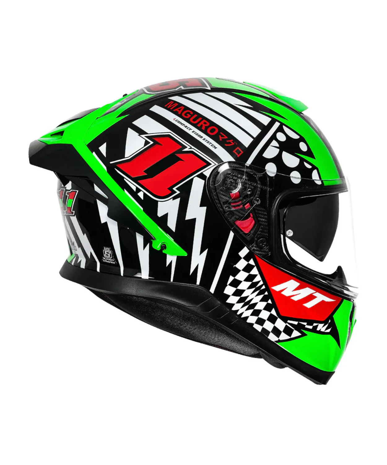 MT Thunder 3 SV Pro Sergio Garcia Helmet - Green - Image 3