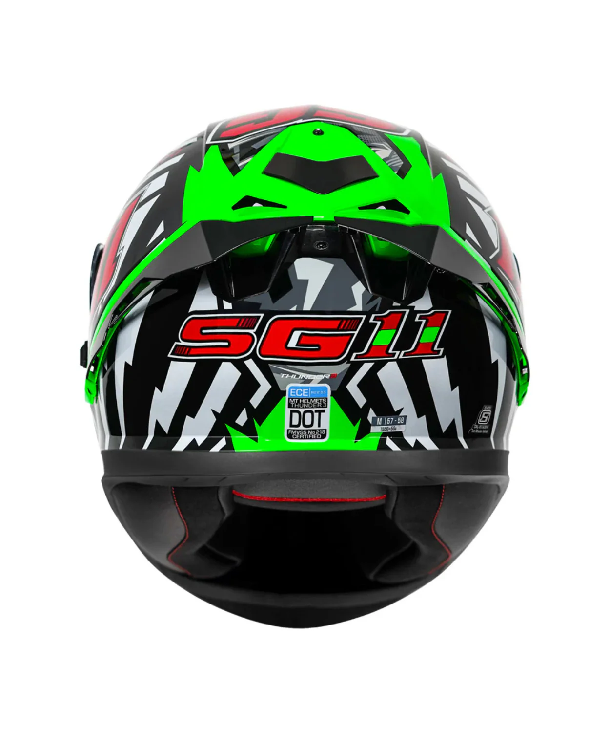 MT Thunder 3 SV Pro Sergio Garcia Helmet - Green - Image 4