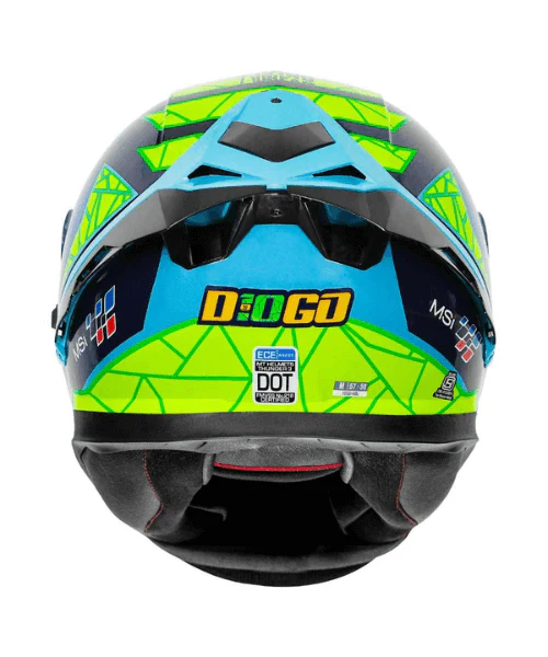 MT Thunder 3 SV Pro Diogo Moreira A7 Helmet - Gloss Blue - Image 4