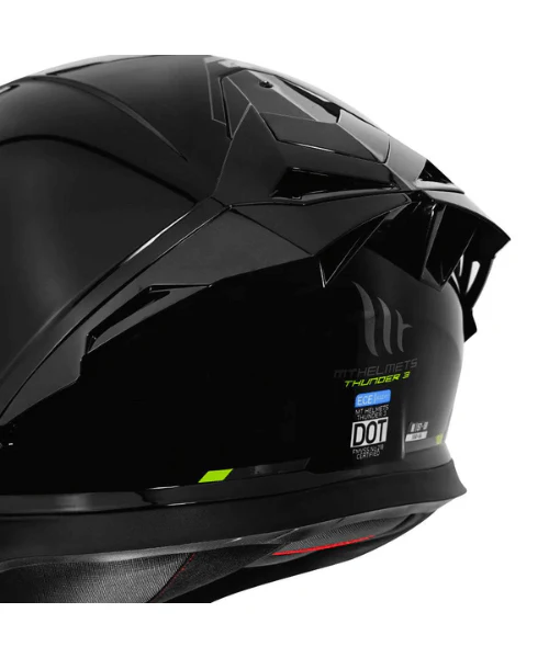 MT Thunder 3 SV Pro Helmet - Solid A1 Gloss Black - Image 5