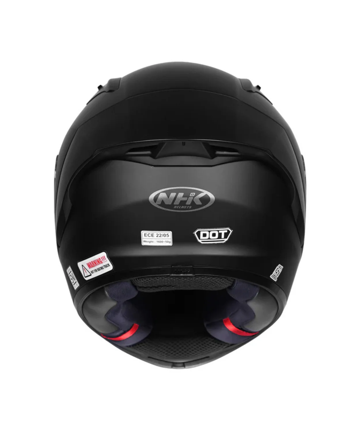 NHK GP R Tech Street Solid Helmet - Black - Image 4