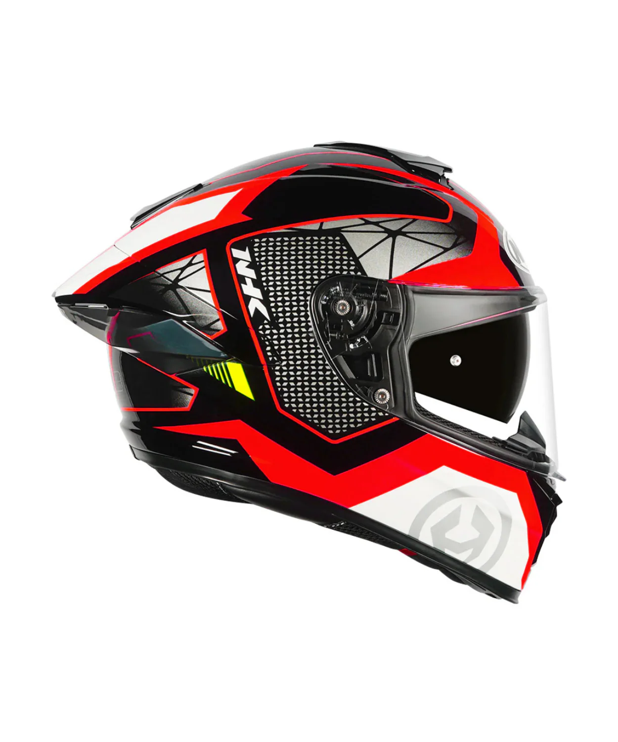 NHK K5R Commutrack Helmet - Black Grey Red - Image 2