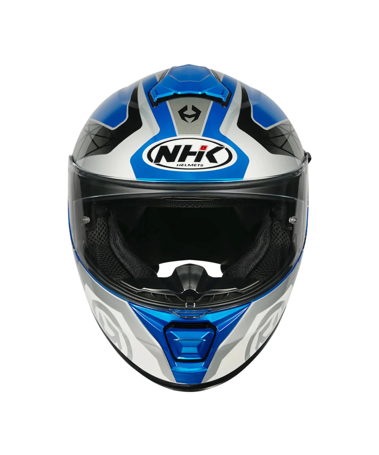 NHK K5R Commutrack Helmet - Black White Blue - Image 3