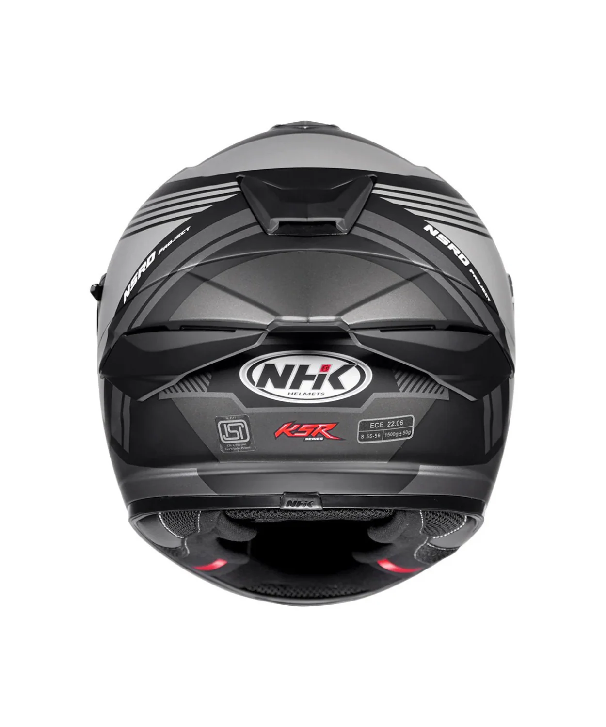 NHK K5R Fader Helmet - Matt Grey - Image 4