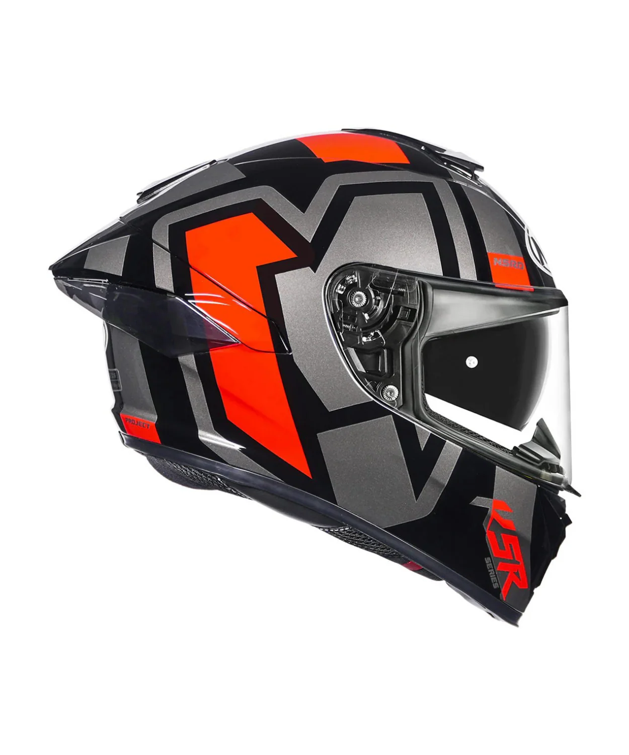 NHK K5R Shield Helmet - Gloss Black Red - Image 2