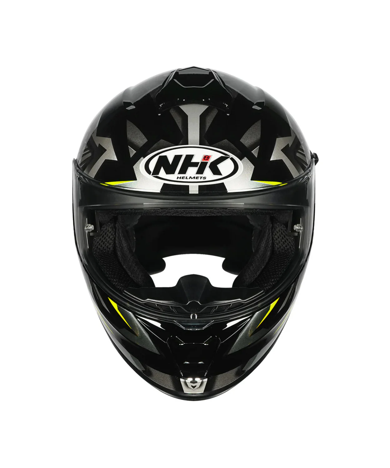 NHK K5R Wingstar Helmet - Black Hiviz Yellow - Image 3