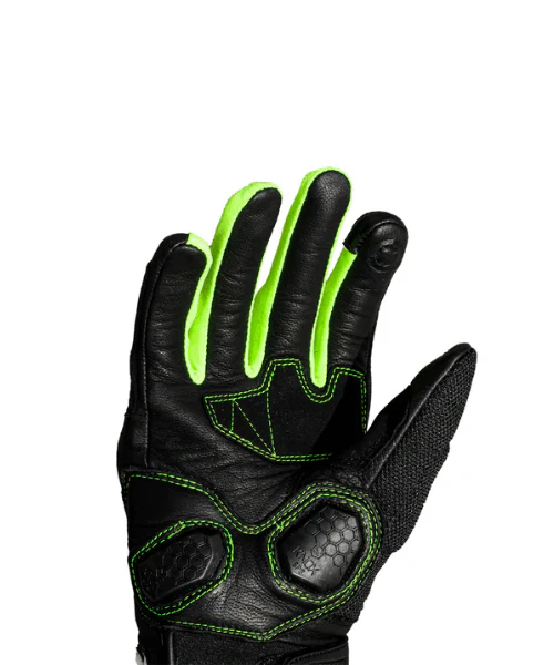 Raida AirWave Motorcycle Riding Gloves - Black Hi-Viz - Image 3