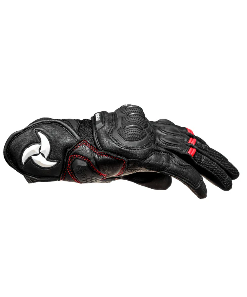 Raida AirWave Motorcycle Riding Gloves - Black Red - Image 5