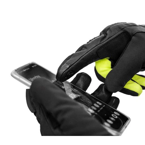 Raida AqDry Waterproof Riding Gloves Green Hi Viz - Image 5