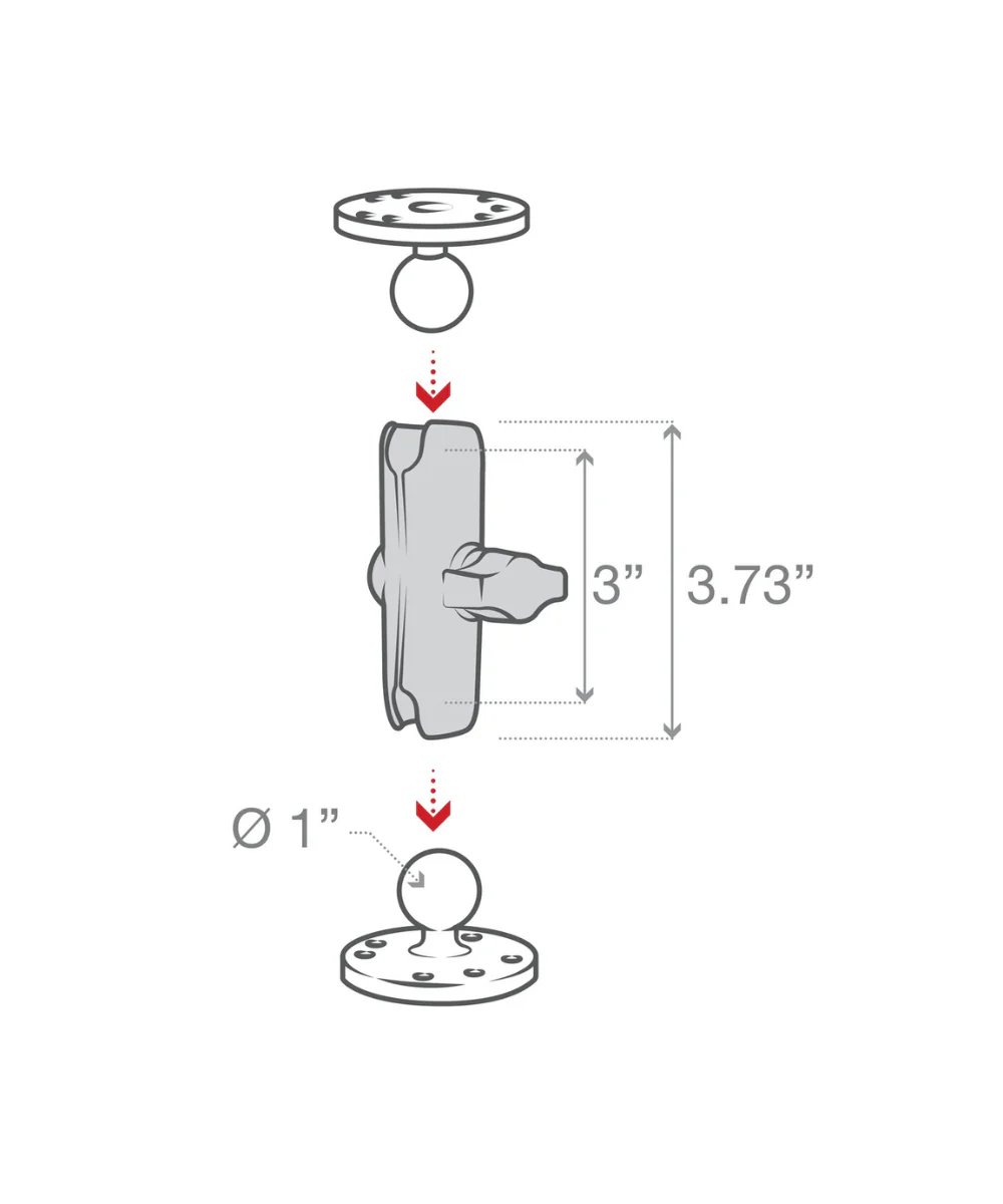 Ram Mount Arm Standard 9.3cm - RAM-B-201U - Image 7
