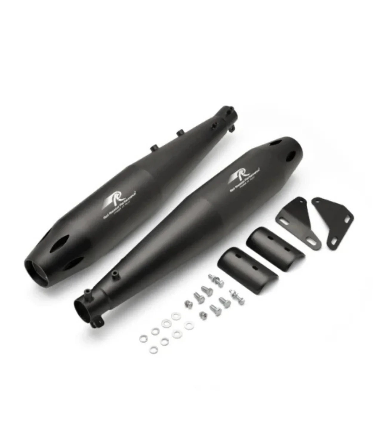 Red Rooster Performance Atlas Pro Exhaust for Royal Enfield Classic 650 - Black Matte - Image 3