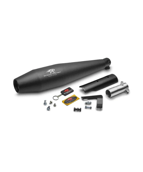 Red Rooster Performance Pegasus Exhaust for Honda H'ness / CB 350 - Black Matte - Image 2