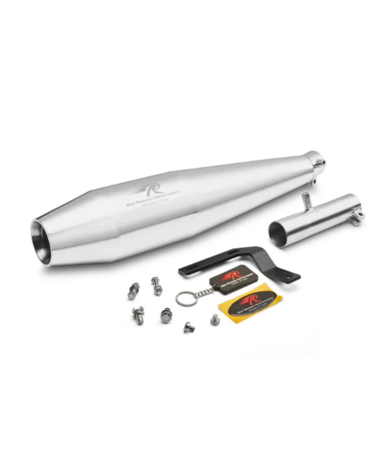 Red Rooster Performance Pegasus RS Exhaust for Honda H'ness / CB 350 - Silver Polish