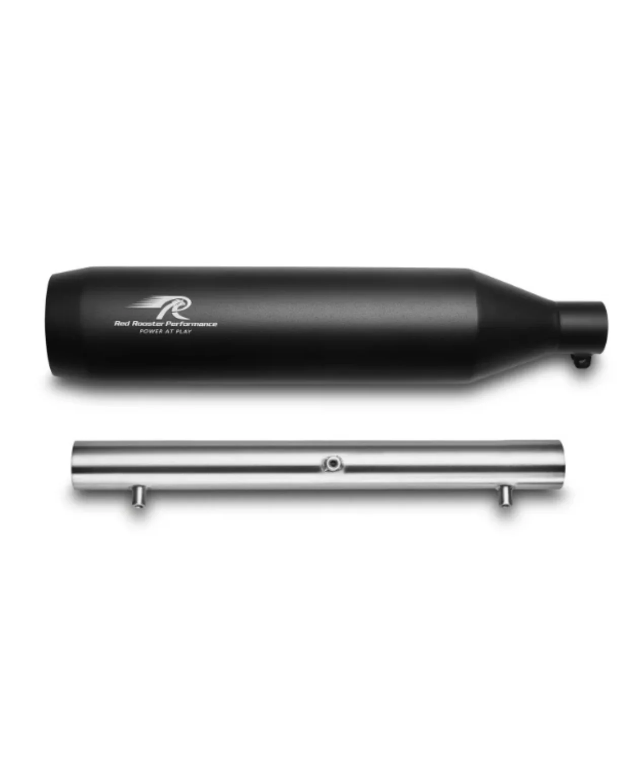 Red Rooster Performance Polestar Pro Exhaust for Royal Enfield Classic Reborn 350 / Meteor 350 / Goan Classic 350 / Bullet 350(2025) - Black Matte - Image 2