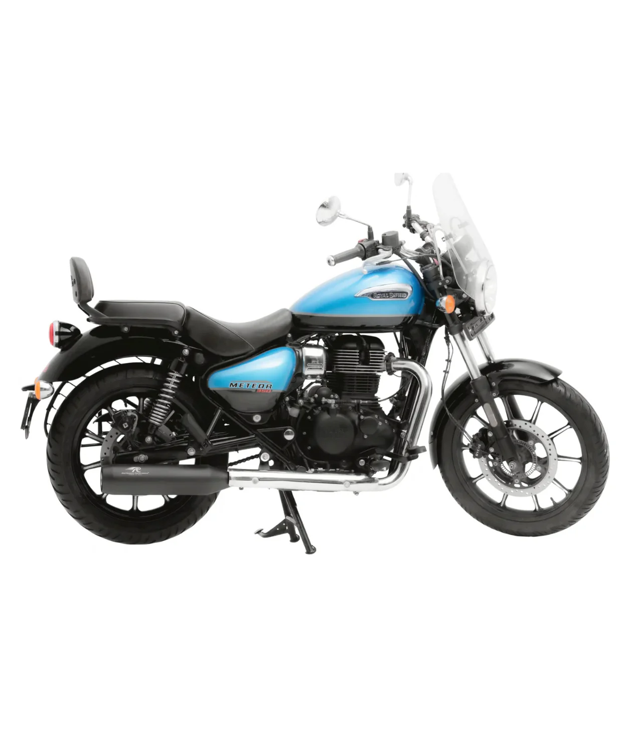 Red Rooster Performance Polestar Pro Exhaust for Royal Enfield Classic Reborn 350 / Meteor 350 / Goan Classic 350 / Bullet 350(2025) - Black Matte - Image 3