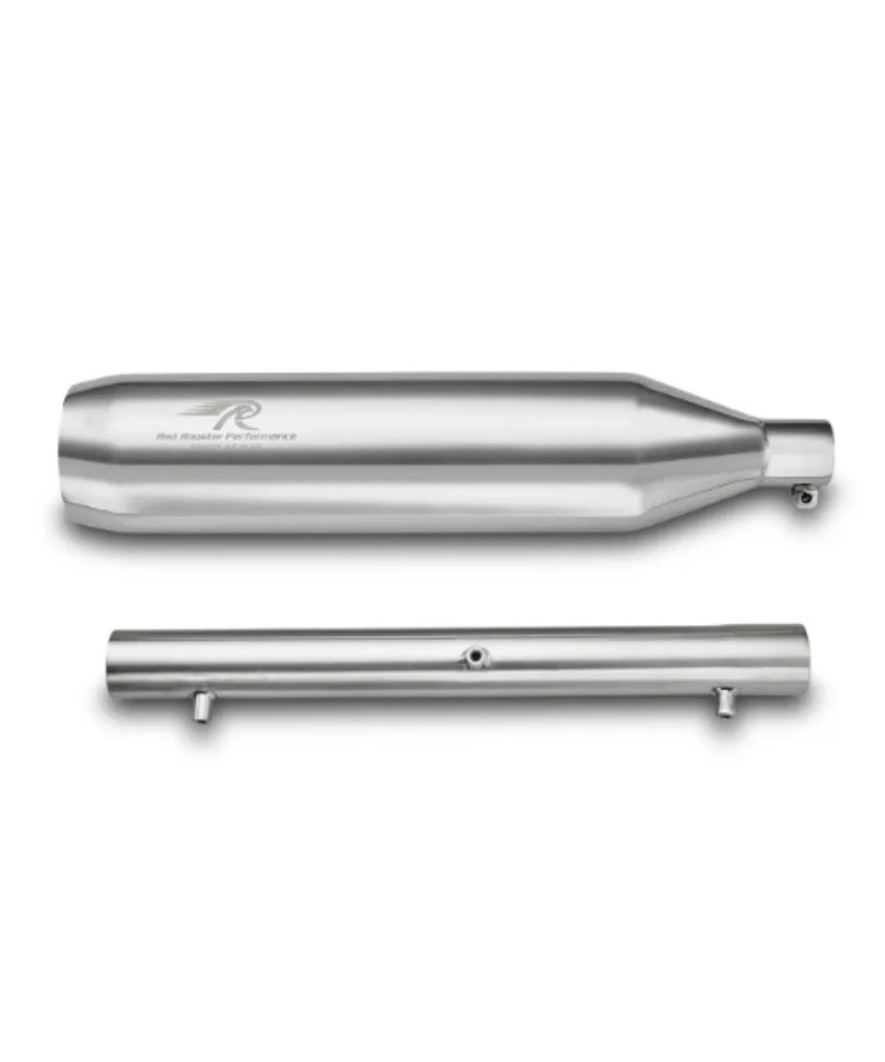 Red Rooster Performance Polestar Pro Exhaust for Royal Enfield Classic Reborn 350 / Meteor 350 / Goan Classic 350 / Bullet 350(2025) - Silver Polish
