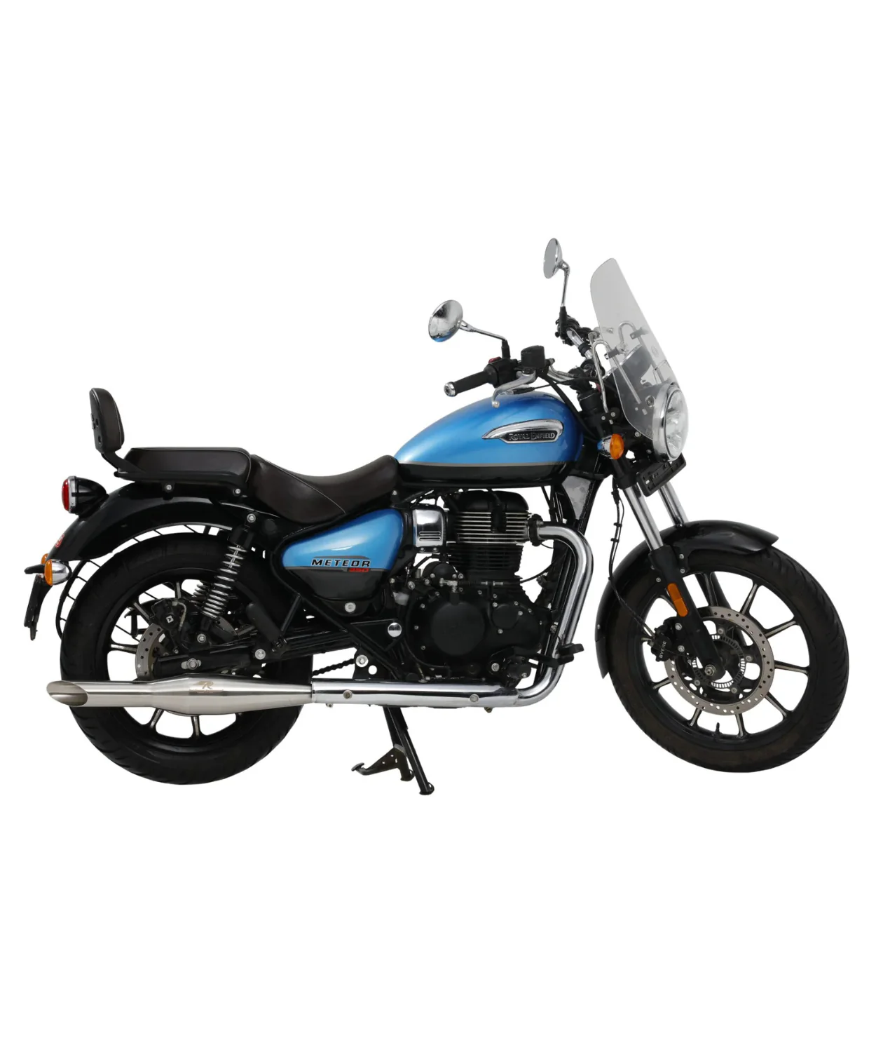 Red Rooster Performance Rumbler Ace Exhaust For Classic Reborn 350 / Meteor 350 / Goan Classic 350 /Bullet 350(2025) - Silver Matte - Image 3