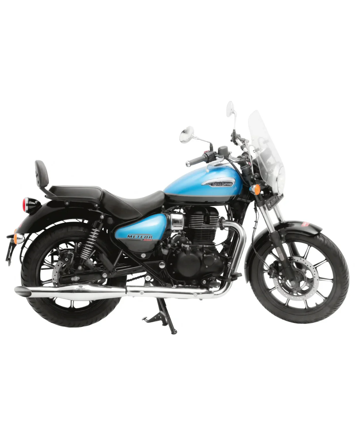 Red Rooster Performance Rumbler Ace Exhaust For Classic Reborn 350 / Meteor 350 / Goan Classic 350 /Bullet 350(2025) - Silver Polish - Image 3