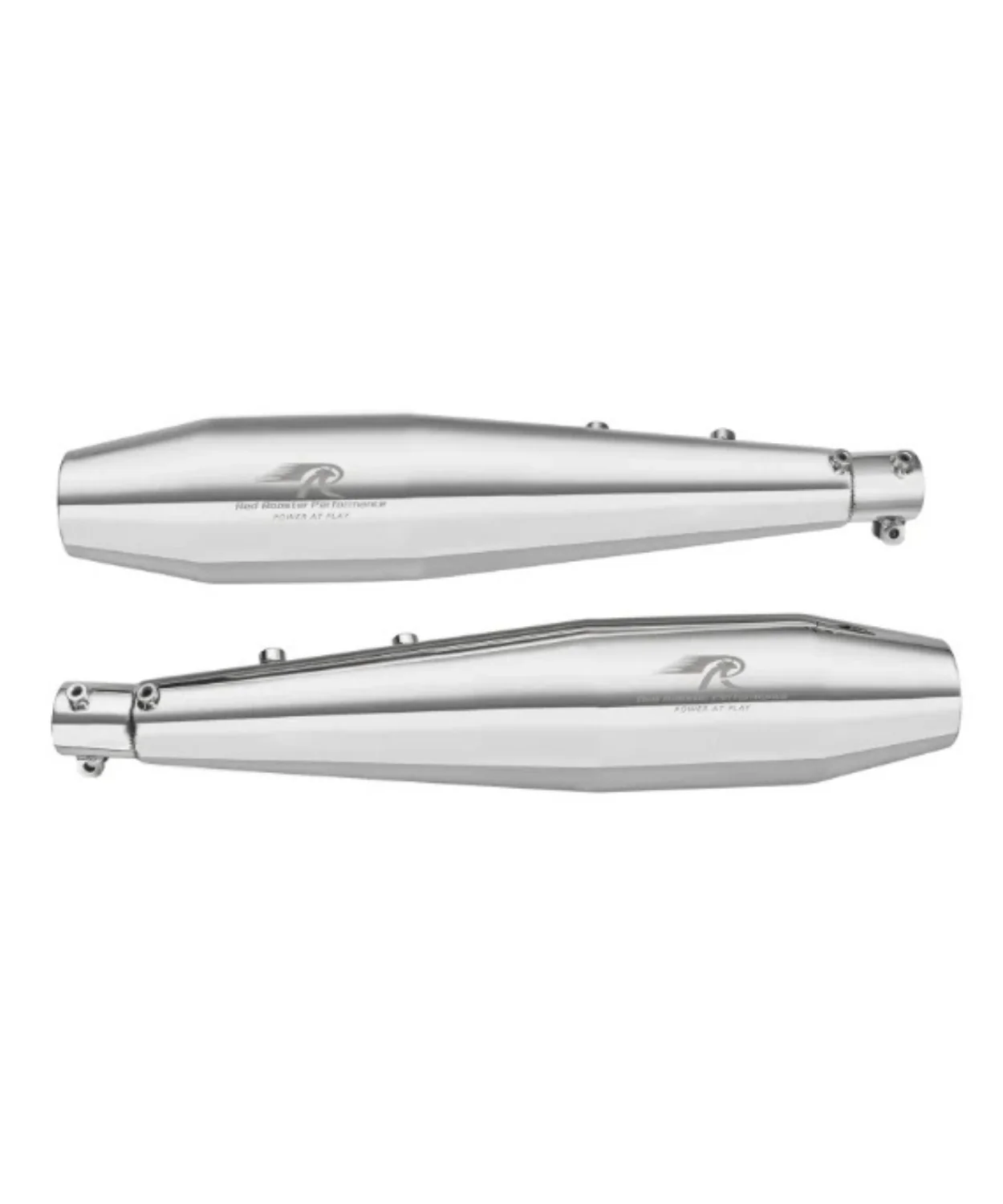 Red Rooster Performance Stellar Exhaust For Royal Enfield Interceptor 650 / GT 650 - Silver Polish