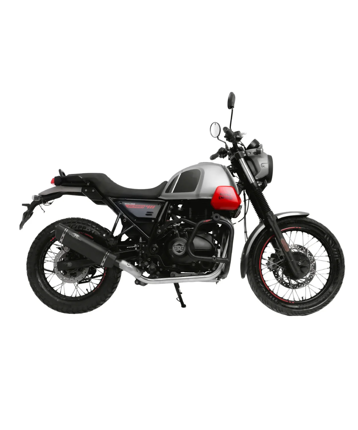 Red Rooster Performance Vertex Exhaust for Himalayan 411/ Scram 411 / Scram 440 - Black Matte - Image 3