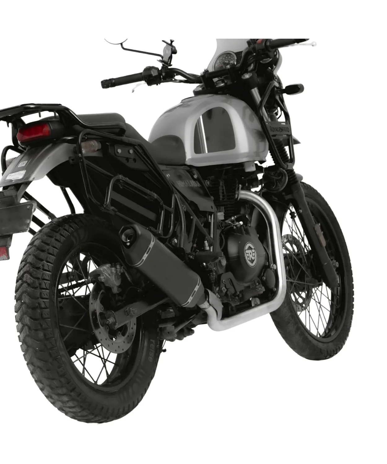 Red Rooster Performance Vertex Exhaust for Himalayan 411/ Scram 411 / Scram 440 - Black Matte - Image 4