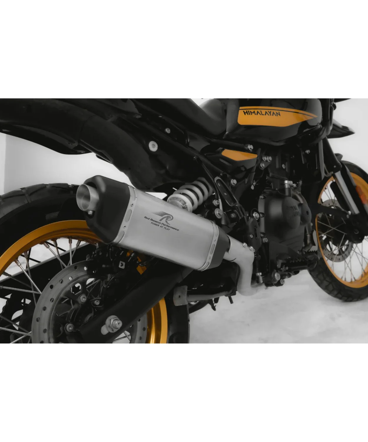 Red Rooster Performance Vertex Pro Exhaust for RE Himalayan 450 - Silver Matte - Image 2