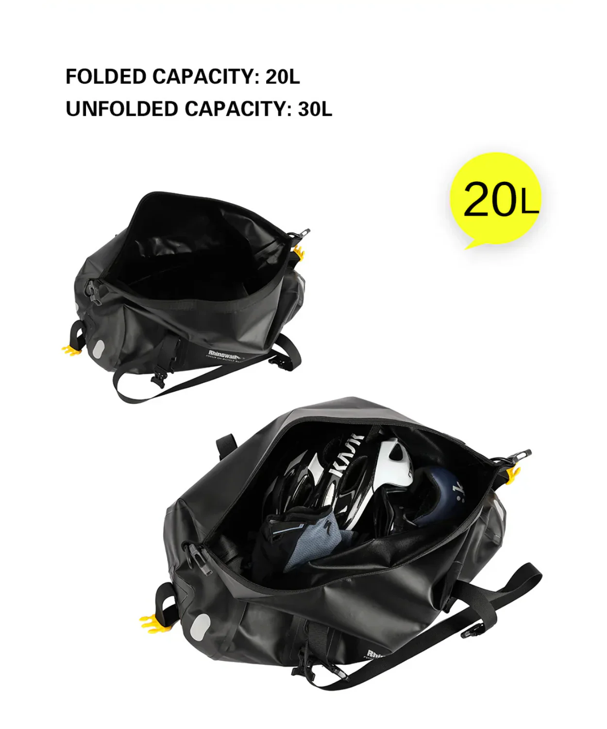Rhinowalk 20L Waterproof Multifunctional Tail Bag - RK19660 - Image 12