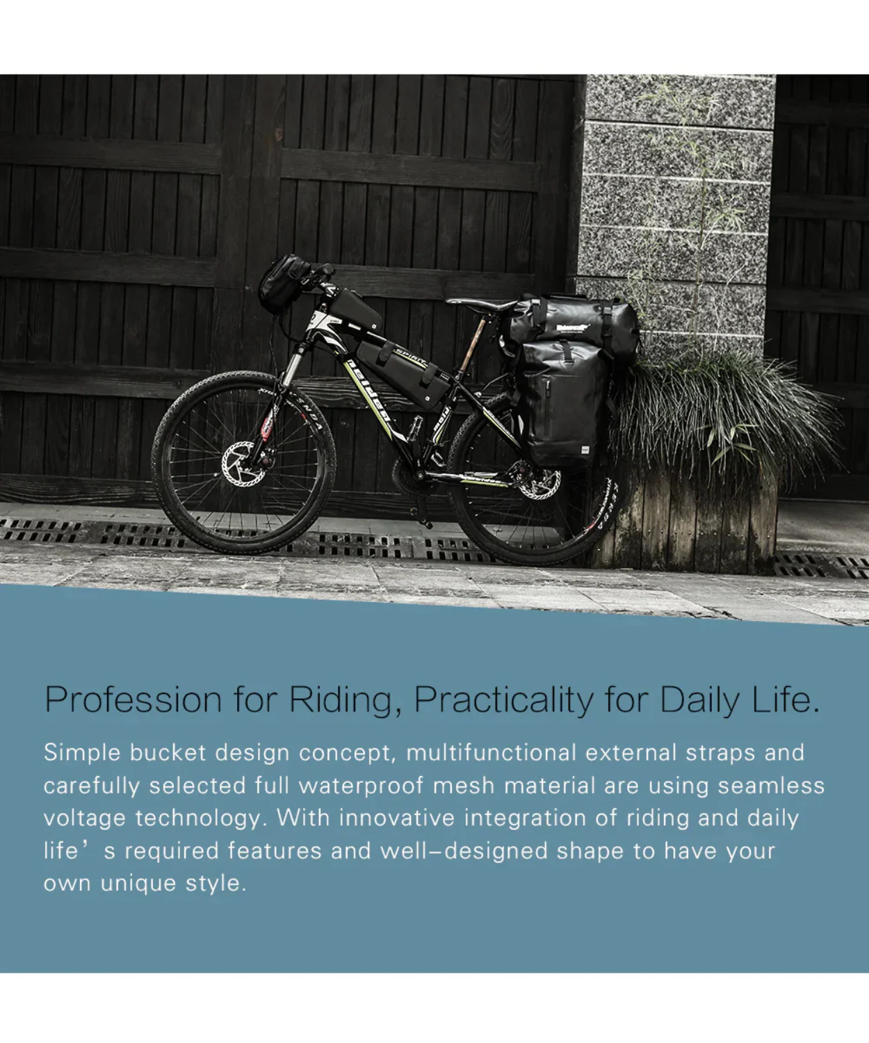 Rhinowalk 20L Waterproof Multifunctional Tail Bag - RK19660 - Image 14