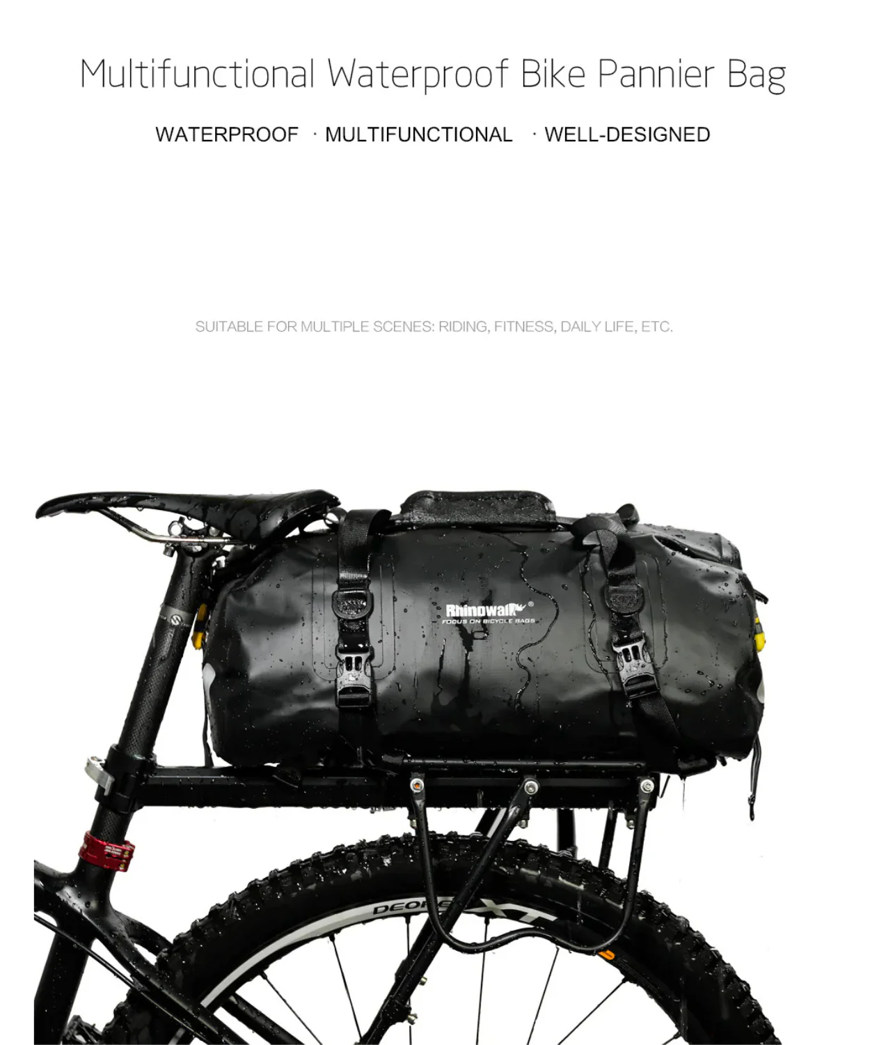 Rhinowalk 20L Waterproof Multifunctional Tail Bag - RK19660 - Image 15