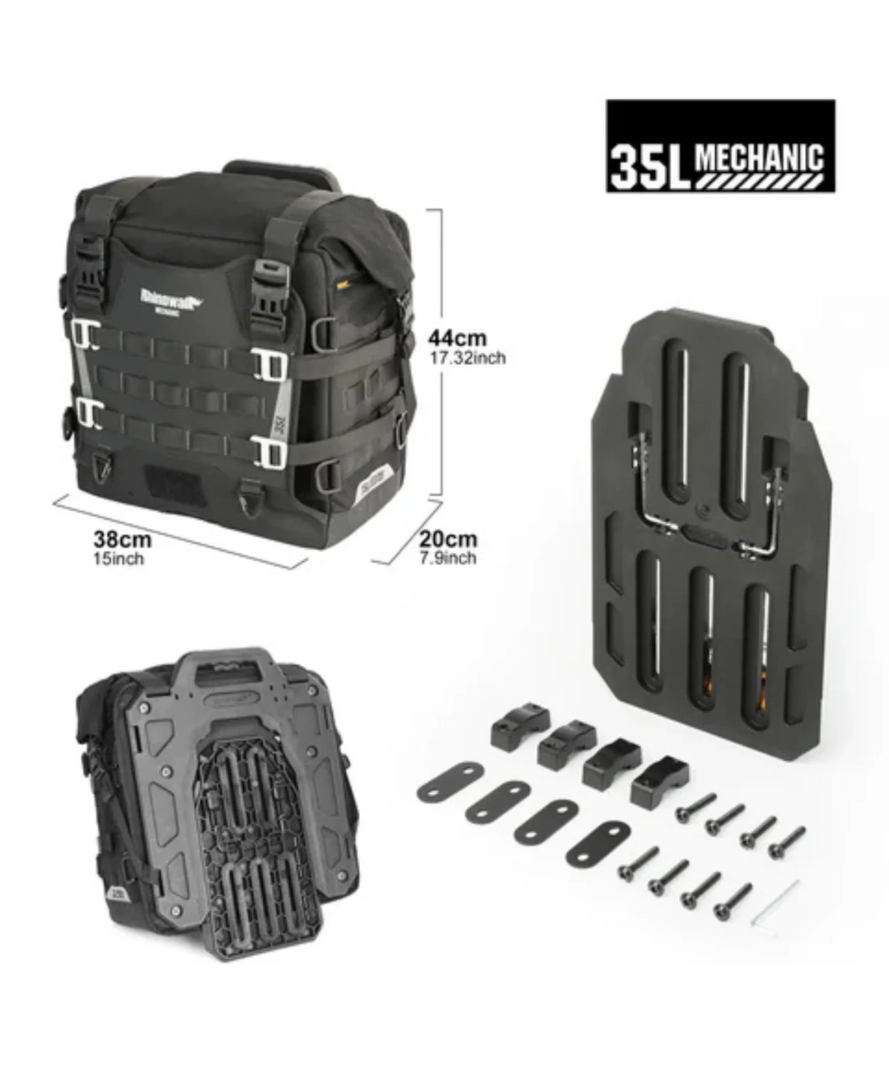 Rhinowalk 35L Quick Release Saddle Bag for Motorcycle (Set of 2) - MJX2004 - Image 7