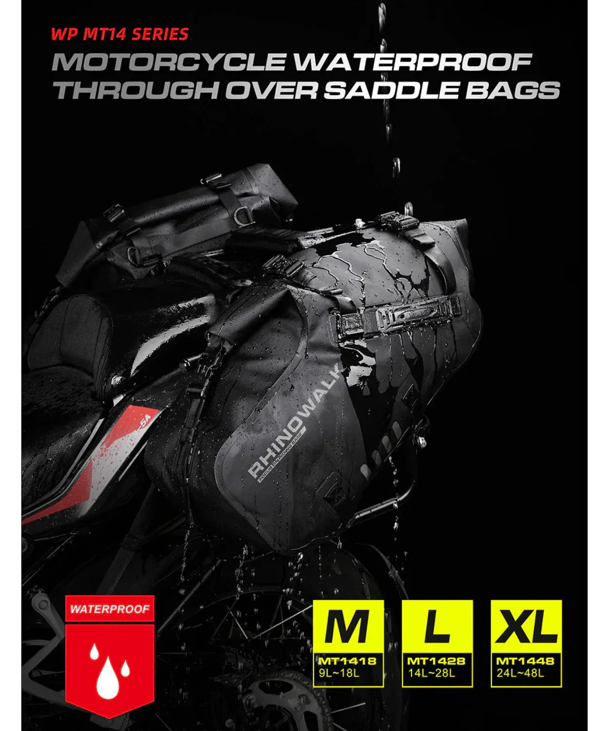 Rhinowalk 28L Waterproof Tail Bag - L - MT1428 - Image 17