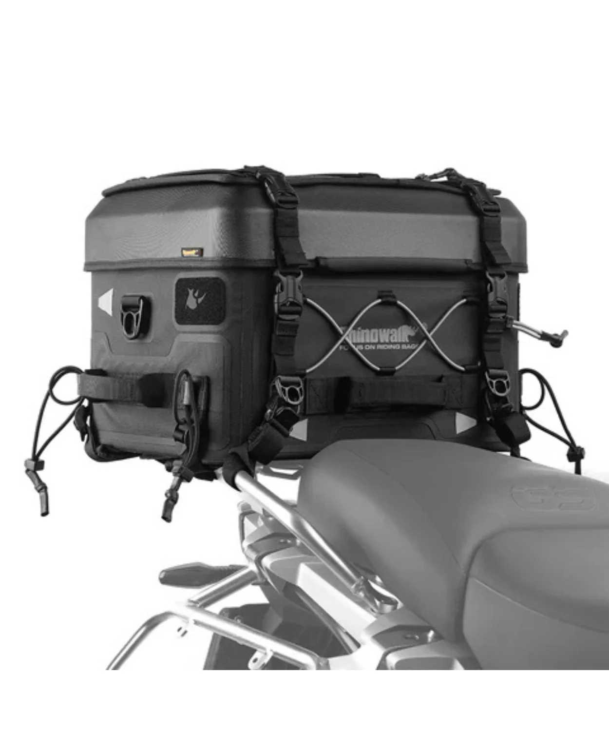 Rhinowalk Fortress Series X Tactical Tail Bag - Camera Version Set A Soft Top Box - Black - MFT2301 - Image 2