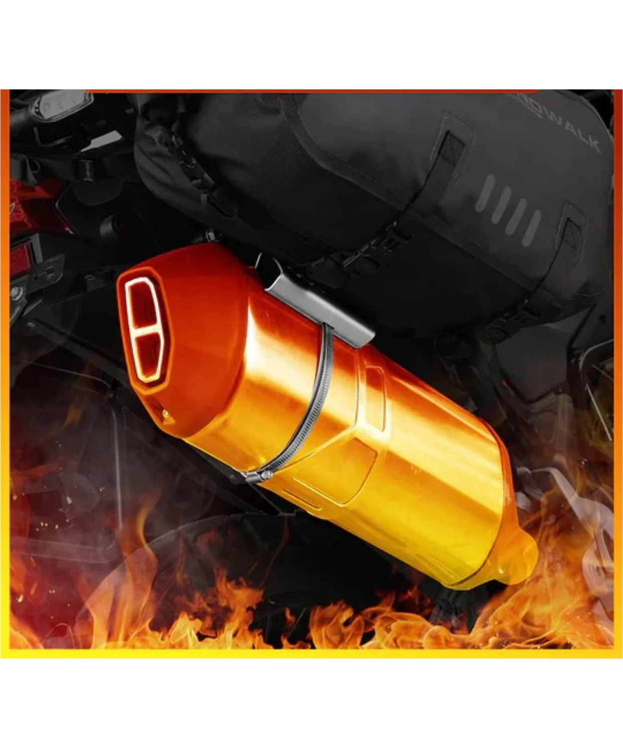 Rhinowalk Motorcycle Muffler Pipe Heat Shield Cover - Universal - MTR004 - Image 2