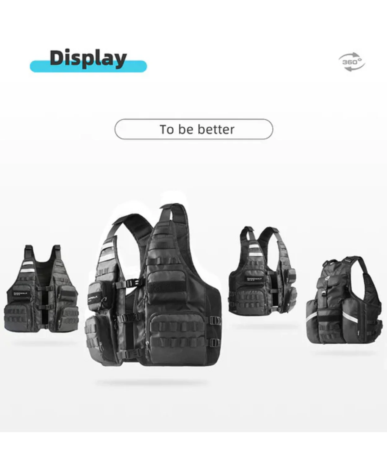 Rhinowalk Motorcycle Vest - M1012BK - Image 15