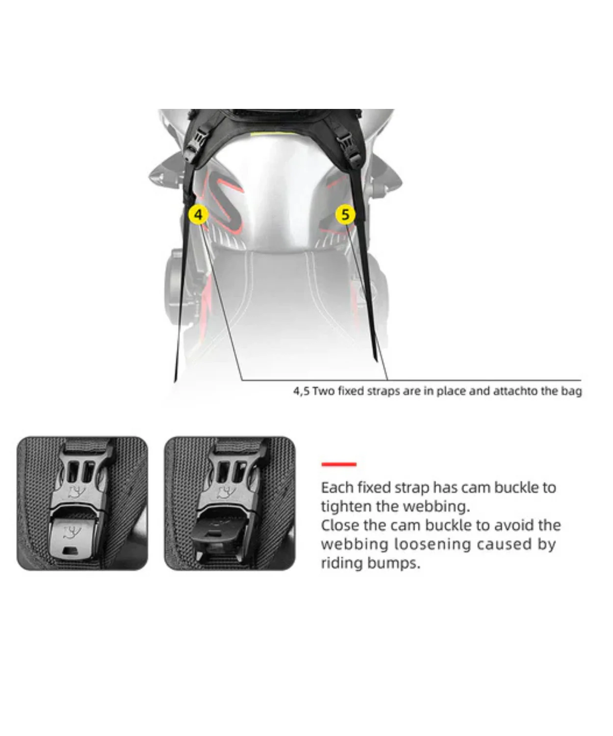 Rhinowalk Hard Shell Fuel Tank Bag 18L - MTR3001 - Image 5