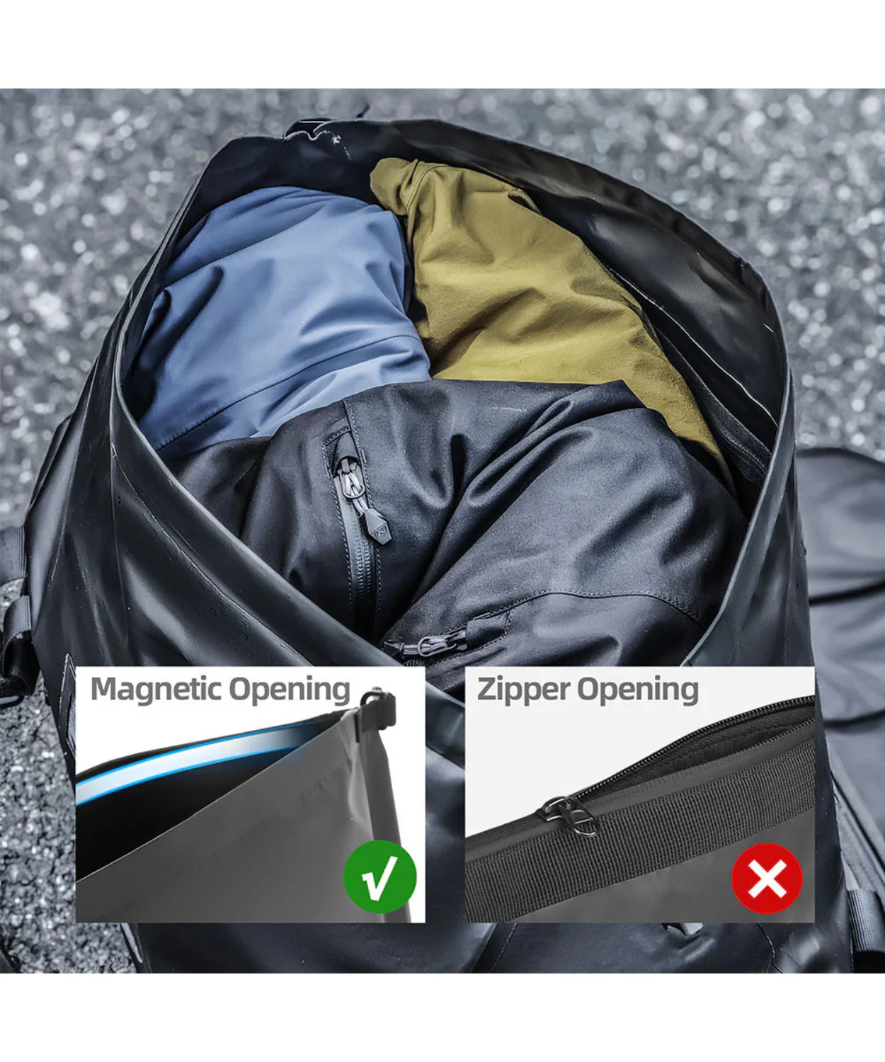 Rhinowalk Waterproof Duffel Bag 40L - MYS2403 - Image 3