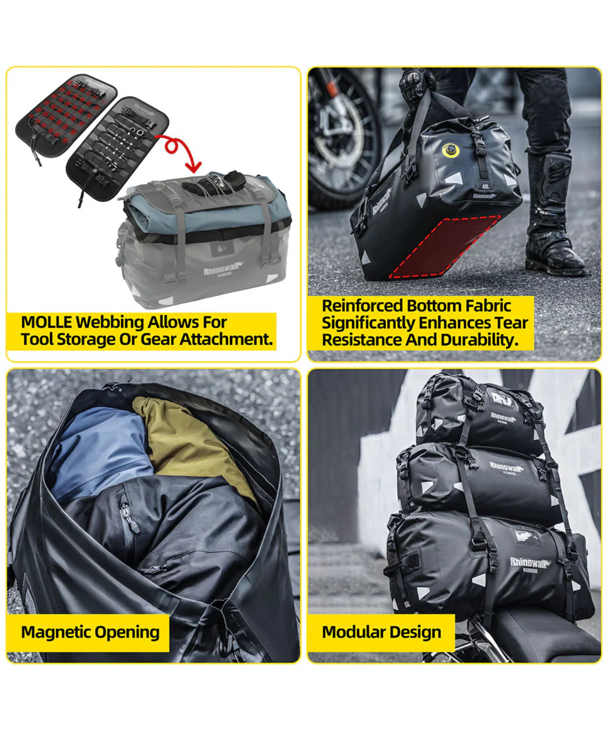 Rhinowalk Waterproof Duffel Bag 40L - MYS2403 - Image 4